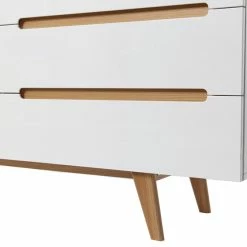 Commode Scandinave Finition Blanc Brillant Laqué 6 Tiroirs L160 Cm MELKA -Canapé Soldes commode scandinave finition blanc brillant laque 6 tiroirs l160 cm melka 32037 5bb763d7bb583 1200 675
