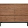 Commode Vintage Bois Foncé Noyer Et Métal Noir 6 Tiroirs L120 Cm MANNY -Canapé Soldes commode vintage bois fonce noyer et metal noir 6 tiroirs l120 cm manny 51819 62e8fd14032ea 1200 675