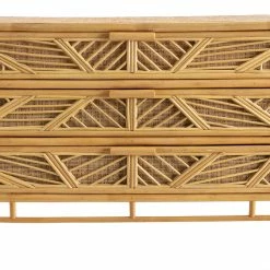 Commode Vintage En Rotin 3 Tiroirs L120 Cm GALON - Miliboo & Stéphane Plaza