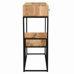Console Avec Rangements En Bois Massif Et Métal 2 Tiroirs L80 Cm GRENELLE -Canapé Soldes console avec rangements en bois massif et metal 2 tiroirs l80 cm grenelle 46353 5d2c53bc73581 1200 675