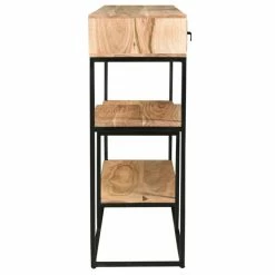 Console Industrielle Avec Rangements En Bois Massif Et Métal Noir 4 Tiroirs L115 Cm GRENELLE -Canapé Soldes console industrielle avec rangements en bois massif et metal noir 4 tiroirs l115 cm grenelle 46354 5d2c56ff8df9a 1200 675