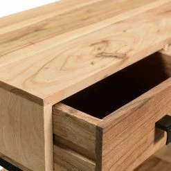 Console Industrielle Avec Rangements En Bois Massif Et Métal Noir 4 Tiroirs L115 Cm GRENELLE -Canapé Soldes console industrielle avec rangements en bois massif et metal noir 4 tiroirs l115 cm grenelle 46354 5d2c5703845f5 1200 675