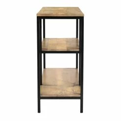 Console Industrielle En Bois Manguier Massif Et Métal Noir L100 Cm MERYN -Canapé Soldes console industrielle en bois manguier massif et metal noir l100 cm meryn 49962 61605426cf507 1200 675