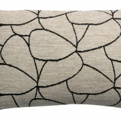 Coussin à Motifs écru Et Noir 40 X 65 Cm LYS