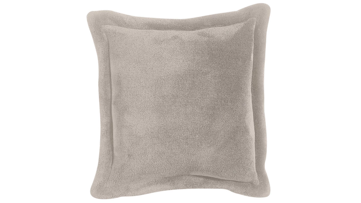 Coussin Doux Taupe 50 X 50 Cm FERO 3 Coussin Doux Taupe 50 X 50 Cm FERO