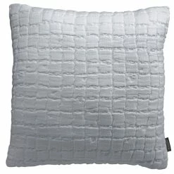 Coussin En Coton Texturé Gris Perle 45 X 45 Cm WAFLE