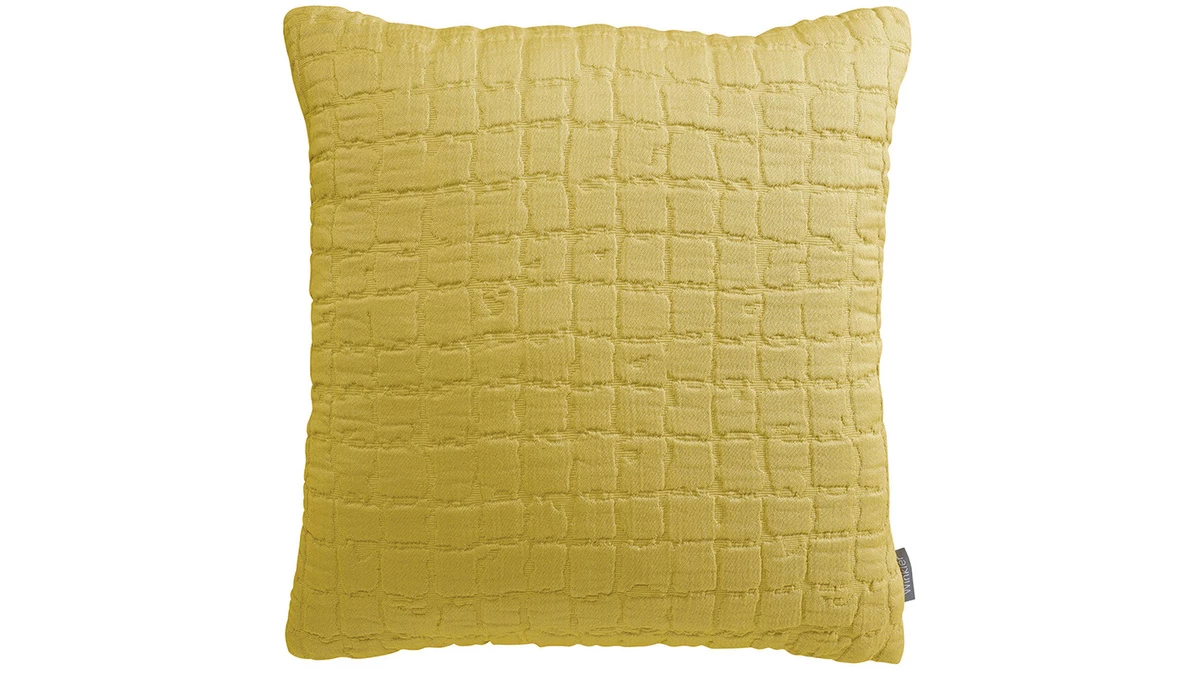 Coussin En Coton Texturé Jaune 45 X 45 Cm WAFLE 3 Coussin En Coton Texturé Jaune 45 X 45 Cm WAFLE