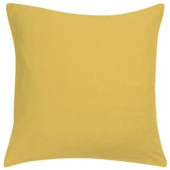 Coussin En Lin Jaune 45 X 45 Cm LINEN