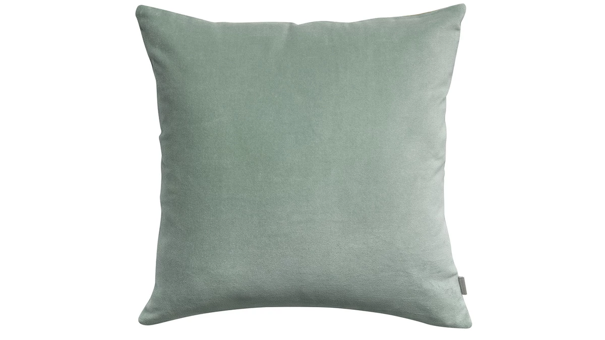 Coussin En Velours Bleu Clair 45 X 45 Cm VELUTO 3 Coussin En Velours Bleu Clair 45 X 45 Cm VELUTO