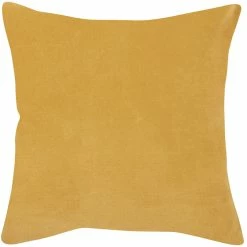 Coussin En Velours Jaune 45 X 45 Cm VELUTO