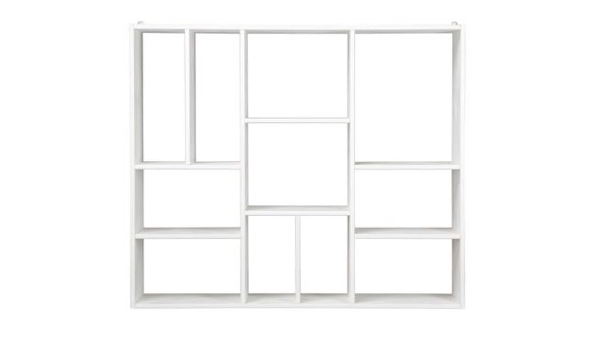 Étagère Murale Design En Bois Blanc L110 Cm CASYM 3 Étagère Murale Design En Bois Blanc L110 Cm CASYM
