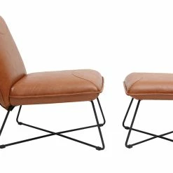 Fauteuil Avec Repose Pied Vintage Marron PHILO -Canapé Soldes fauteuil avec repose pied vintage marron philo 46924 5d415756c2039 1200 675