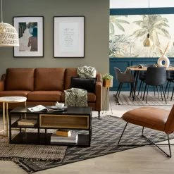 Fauteuil Avec Repose Pied Vintage Marron PHILO -Canapé Soldes fauteuil avec repose pied vintage marron philo 46924 5f7dd0a86250e 1200 675