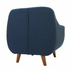 Fauteuil Déhoussable En Tissu Bleu Foncé Et Bois Foncé YNOK -Canapé Soldes fauteuil dehoussable en tissu bleu fonce et bois fonce ynok 33597 5bb373f89684c 1200 675