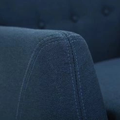 Fauteuil Déhoussable En Tissu Bleu Foncé Et Bois Foncé YNOK -Canapé Soldes fauteuil dehoussable en tissu bleu fonce et bois fonce ynok 33597 5bb373f8d106a 1200 675