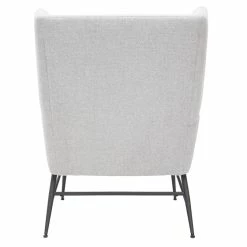 Fauteuil Design En Tissu Effet Velours Texturé Gris Clair Et Métal Noir COME -Canapé Soldes fauteuil design en tissu effet velours texture gris clair et metal noir come 48368 5f91a745eee4d 1200 675