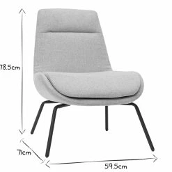 Fauteuil Design En Tissu Effet Velours Texturé Gris Clair Et Métal Noir GILLY -Canapé Soldes fauteuil design en tissu effet velours texture gris clair et metal noir gilly 49187 611ce06b22d1a 1200 675