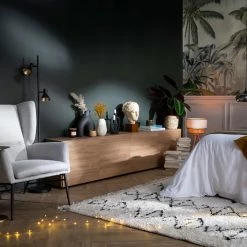 Fauteuil Design En Tissu Effet Velours Texturé Vert Et Métal Noir COME -Canapé Soldes fauteuil design en tissu effet velours texture vert et metal noir come 48367 602a871342e4b 1200 675