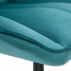 Fauteuil Design En Tissu Velours Bleu Pétrole Et Métal Noir BILLIE -Canapé Soldes fauteuil design en tissu velours bleu petrole et metal noir billie 48654 602bfe1ce3388 1200 675