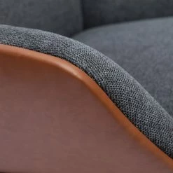 Fauteuil Design Marron Avec Tissu Effet Velours Texturé Gris Foncé Et Métal Noir MARCEAU -Canapé Soldes fauteuil design marron avec tissu effet velours texture gris fonce et metal noir marceau 50522 629789e914316 1200 675