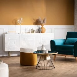 Fauteuil En Tissu Bleu Foncé Et Bois Foncé EKTOR -Canapé Soldes fauteuil en tissu bleu fonce et bois fonce ektor 40711 61d557e8c9e34 1200 675