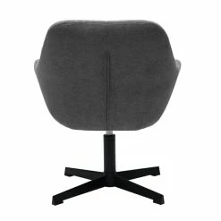 Fauteuil Pivotant Design En Tissu Effet Velours Gris Et Métal Noir DARWIN -Canapé Soldes fauteuil pivotant design en tissu effet velours gris et metal noir darwin 52266 62cbdf350a390 1200 675