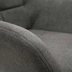 Fauteuil Pivotant Design En Tissu Effet Velours Gris Et Métal Noir DARWIN -Canapé Soldes fauteuil pivotant design en tissu effet velours gris et metal noir darwin 52266 62cbdf3d825e5 1200 675