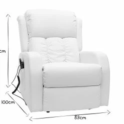 Fauteuil Relax électrique Massant Blanc GALLER 16 Fauteuil Relax électrique Massant Blanc GALLER -Canapé Soldes fauteuil relax electrique massant blanc galler 16704 5cff9f3f9a017 1200 675