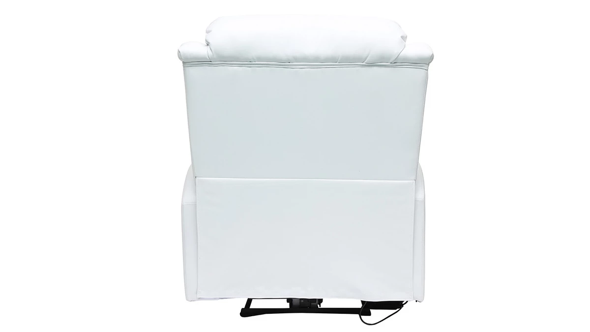 Fauteuil Relax électrique Massant Blanc GALLER 7 Fauteuil Relax électrique Massant Blanc GALLER – Image 5