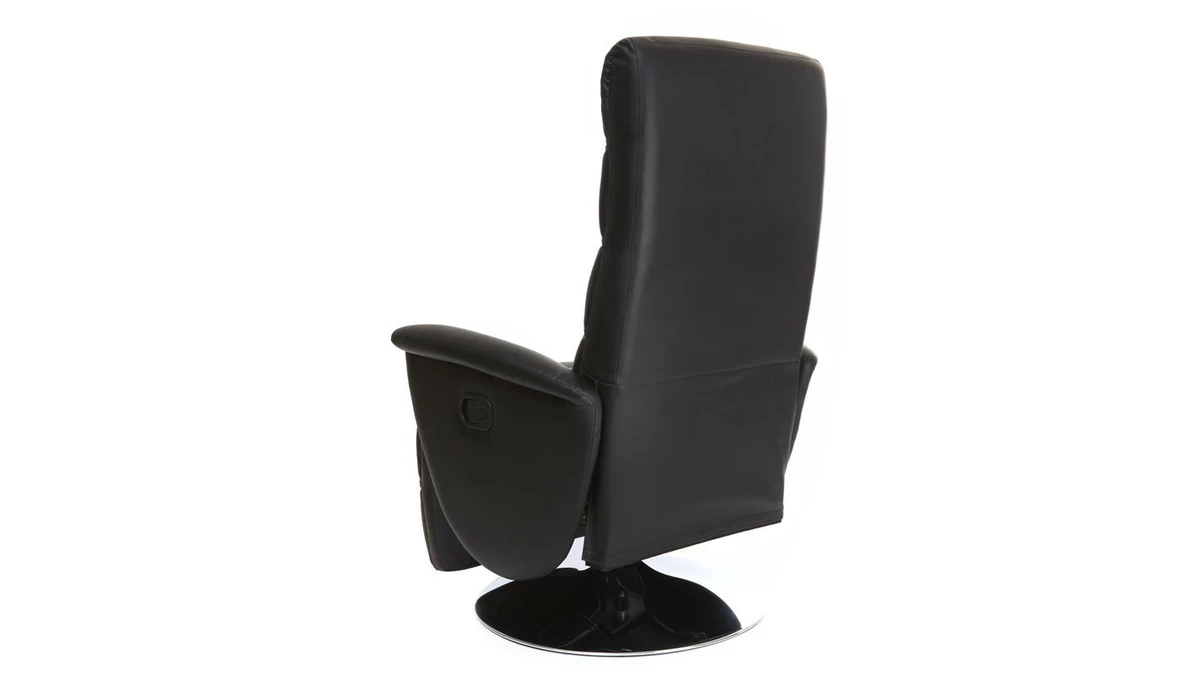 Fauteuil Relax Manuel Noir NELSON 6 Fauteuil Relax Manuel Noir NELSON – Image 4
