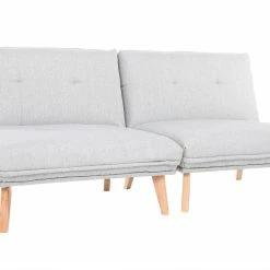 Fauteuil Scandinave à Combiner En Tissu Gris Clair Et Bois Clair BENNIE -Canapé Soldes fauteuil scandinave a combiner en tissu gris clair et bois clair bennie 45041 5c249686b4402 1200 675