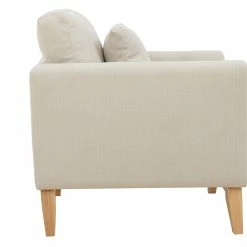Fauteuil Scandinave Déhoussable En Tissu Beige Et Bois Clair OSLO -Canapé Soldes fauteuil scandinave dehoussable en tissu beige et bois clair oslo 49043 60142e7e53aea 1200 675