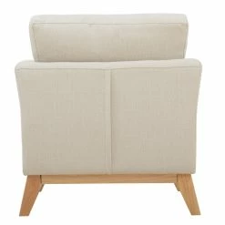 Fauteuil Scandinave Déhoussable En Tissu Beige Et Bois Clair OSLO -Canapé Soldes fauteuil scandinave dehoussable en tissu beige et bois clair oslo 49043 60142e835e966 1200 675