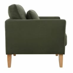 Fauteuil Scandinave Déhoussable En Tissu Effet Velours Kaki Et Bois Clair OSLO -Canapé Soldes fauteuil scandinave dehoussable en tissu effet velours kaki et bois clair oslo 49042 6320858fabfbd 1200 675
