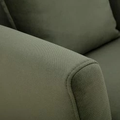 Fauteuil Scandinave Déhoussable En Tissu Effet Velours Kaki Et Bois Clair OSLO -Canapé Soldes fauteuil scandinave dehoussable en tissu effet velours kaki et bois clair oslo 49042 6320859600e5c 1200 675