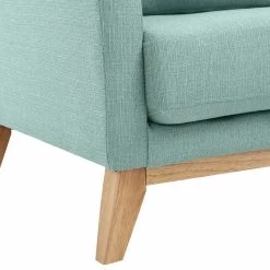 Fauteuil Scandinave Déhoussable En Tissu Vert Lagon Et Bois Clair OSLO -Canapé Soldes fauteuil scandinave dehoussable en tissu vert lagon et bois clair oslo 41595 5bb3743722765 1200 675