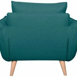 Fauteuil Scandinave En Tissu Bleu Paon Et Bois Clair CREEP -Canapé Soldes fauteuil scandinave en tissu bleu paon et bois clair creep 51599 61eed61e95116 1200 675