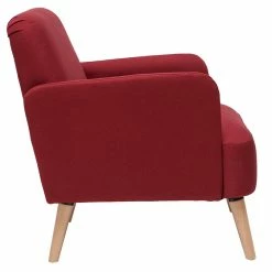 Fauteuil Scandinave En Tissu Bordeaux Et Bois Clair ISKO -Canapé Soldes fauteuil scandinave en tissu bordeaux et bois clair isko 48964 5fb39de809d18 1200 675