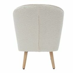 Fauteuil Scandinave En Tissu Effet Laine Bouclée écru Et Bois Clair AMANITA -Canapé Soldes fauteuil scandinave en tissu effet laine bouclee ecru et bois clair amanita 52619 635aa55e4625e 1200 675