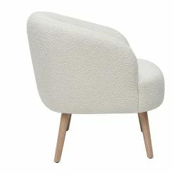 Fauteuil Scandinave En Tissu Effet Laine Bouclée écru Et Bois Clair MAGGIE -Canapé Soldes fauteuil scandinave en tissu effet laine bouclee ecru et bois clair maggie 52616 63487502d11b0 1200 675
