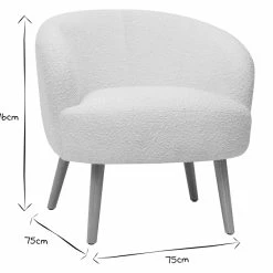 Fauteuil Scandinave En Tissu Effet Laine Bouclée écru Et Bois Clair MAGGIE -Canapé Soldes fauteuil scandinave en tissu effet laine bouclee ecru et bois clair maggie 52616 6348758cb1934 1200 675