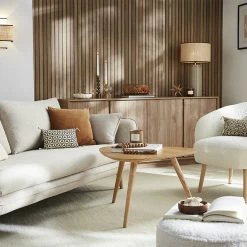 Fauteuil Scandinave En Tissu Effet Laine Bouclée écru Et Bois Clair MAGGIE -Canapé Soldes fauteuil scandinave en tissu effet laine bouclee ecru et bois clair maggie 52616 63d79a8b20a09 1200 675