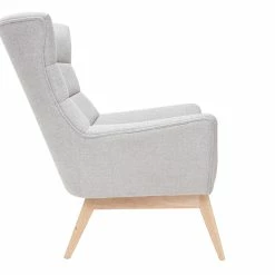 Fauteuil Scandinave En Tissu Effet Velours Texturé Gris Clair Et Bois Clair BRODY -Canapé Soldes fauteuil scandinave en tissu effet velours texture gris clair et bois clair brody 48369 5f4cecf42f689 1200 675