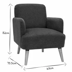 Fauteuil Scandinave En Tissu Effet Velours Texturé Gris Foncé Et Bois Clair ISKO -Canapé Soldes fauteuil scandinave en tissu effet velours texture gris fonce et bois clair isko 52651 632b2f511c998 1200 675