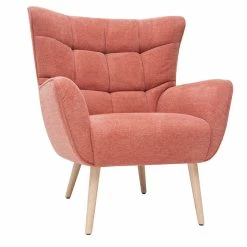 Fauteuil Scandinave En Tissu Effet Velours Texturé Terracotta Et Bois Clair AVERY - Miliboo & Stéphane Plaza -Canapé Soldes fauteuil scandinave en tissu effet velours texture terracotta et bois clair avery miliboo et stephane plaza 48372 5f1abc8fbce53 1200 675