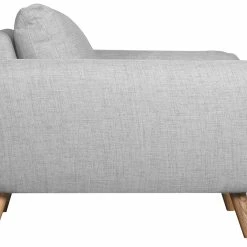 Fauteuil Scandinave En Tissu Gris Clair Chiné Et Bois Clair CREEP -Canapé Soldes fauteuil scandinave en tissu gris clair chine et bois clair creep 50205 610963234da24 1200 675