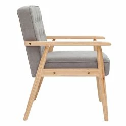 Fauteuil Scandinave En Tissu Gris Et Bois Clair FILIP -Canapé Soldes fauteuil scandinave en tissu gris et bois clair filip 51837 62e1089ec8ace 1200 675