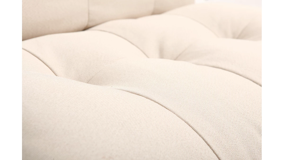 Fauteuil Scandinave En Tissu Naturel Et Bois Clair YUMI 5 Fauteuil Scandinave En Tissu Naturel Et Bois Clair YUMI – Image 4