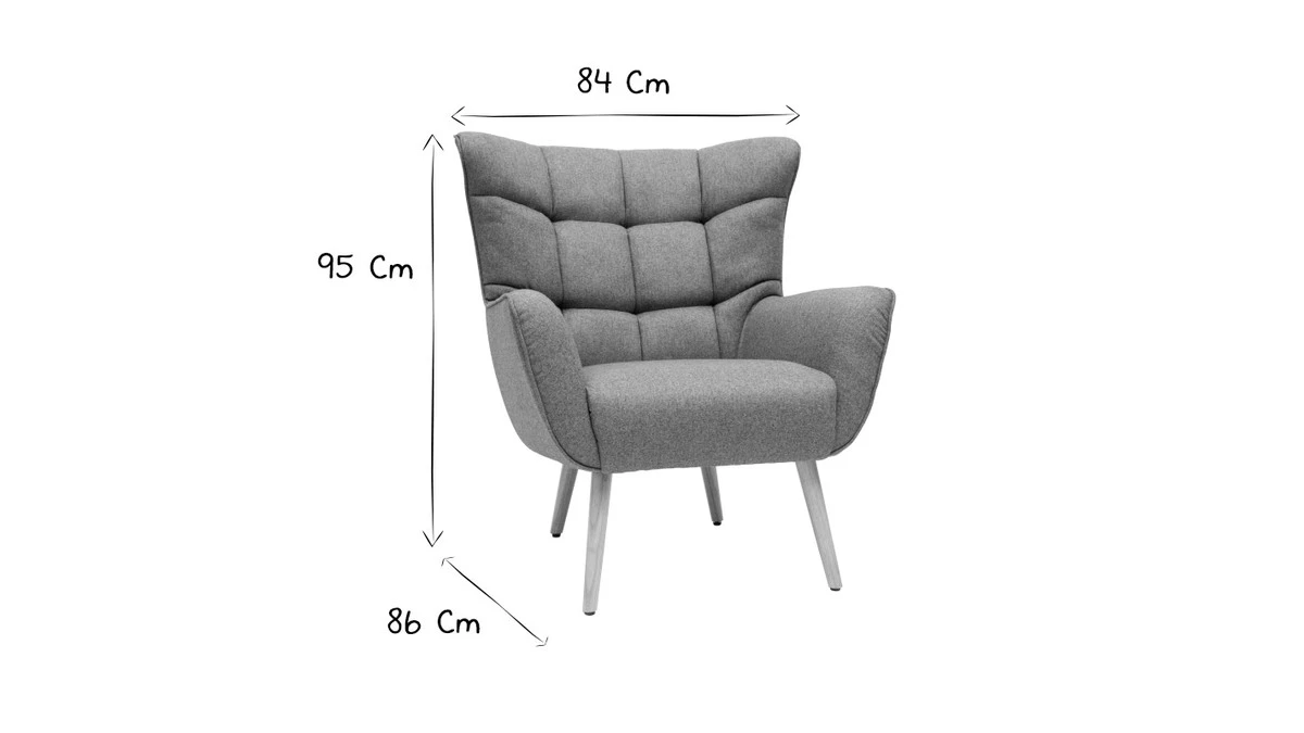 Fauteuil Scandinave En Tissu Vert Et Bois Clair AVERY - Miliboo & Stéphane Plaza 10 Fauteuil Scandinave En Tissu Vert Et Bois Clair AVERY - Miliboo & Stéphane Plaza – Image 8