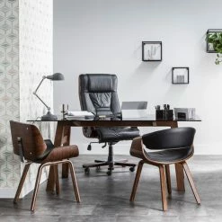 Fauteuil Scandinave Noir Et Bois Foncé Noyer ARAMIS -Canapé Soldes fauteuil scandinave noir et bois fonce noyer aramis 42638 5bb3745712951 1200 675